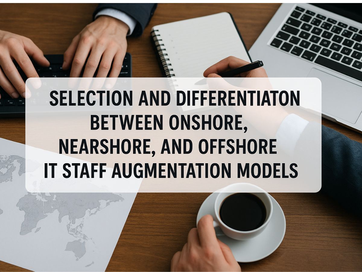 Comparison of onshore, nearshore, and offshore IT models provided by a leading IT staff augmentation company in USA