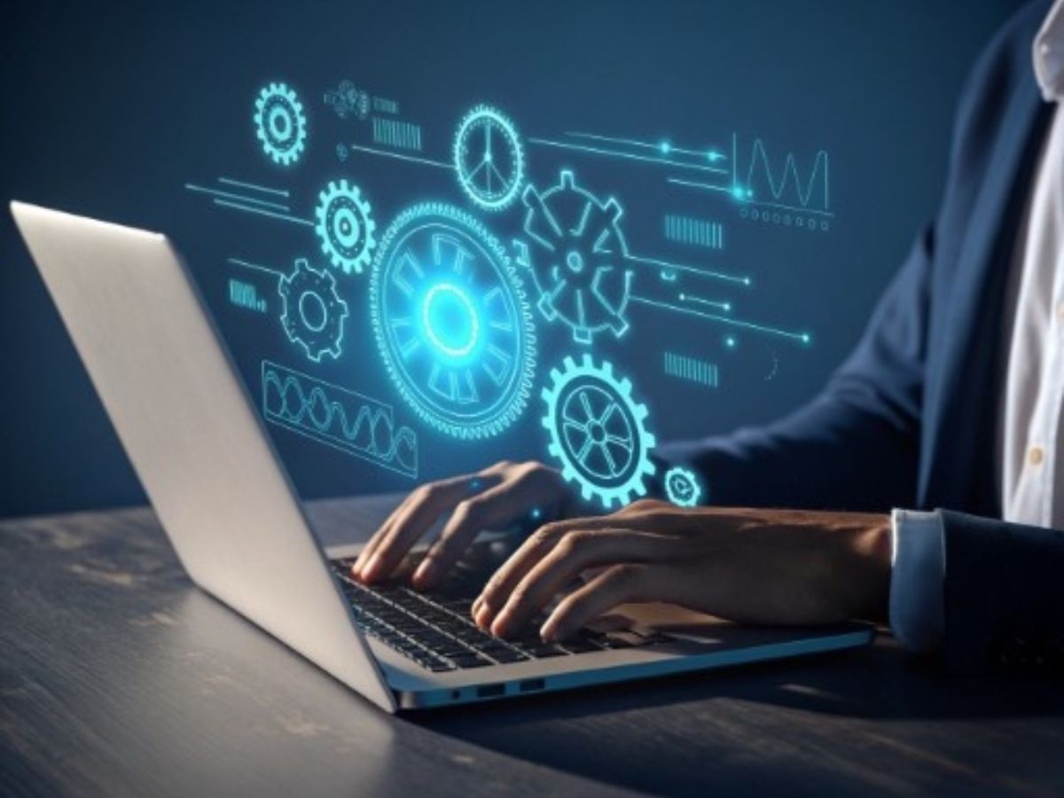 Business team working with IT experts in California to accelerate digital transformation through top IT staffing companies